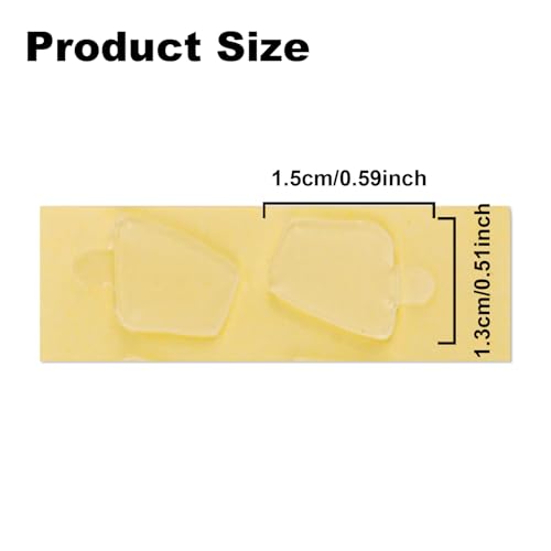 96pcs Adhesive Tapes for Baby, Double Sided Adhesive Tapes Clear Removable Gel Glue Putty Waterproof Mini Clear Sticky Glue for Doll and Other Decorations
