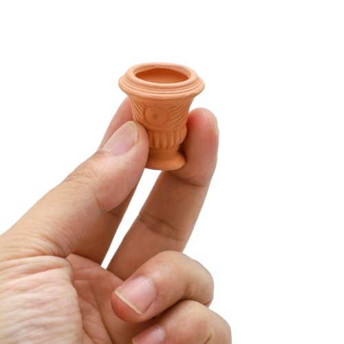 ONEST 5 Pieces Miniature Tiny Clay Pots Mini Flower Pottery Planter for DIY Garden Plants Office Home Decoration - color: 5 Pieces