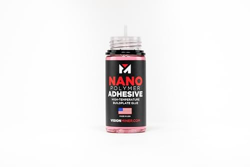 Nano Polymer Adhesive (50ml) - Ultimate 3D Printing Bed & Build Plate Adhesion - No Mess, Non-Toxic, Works for PLA, ABS, PEI, PEEK, Nylon, PC and More. Easy Application, Easy to Clean!