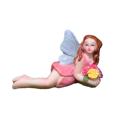 Miniature Garden Fairy Figurines Set, 4 Piece Fairy Garden Accessories with Flower Chair, Cute Fairies Gifts for Outdoor Fairy Garden Decor - style: Fairie Set of 4