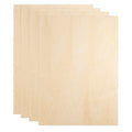 HARFINGTON 4pcs 3mm Basswood Plywood Sheet 12"x9"x1/8" Thin Plywood Board - size: 12"x9"x1/8"(3mm Thick)