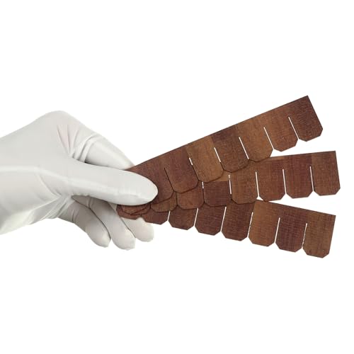 Miniature Roof Shingle Strips for 1:12 Scale Dollhouse Roofing - color: Copper Brown