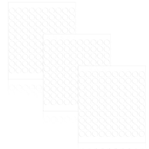 Gjinxi 300pcs Double Sided Adhesive Dots, Clear Glue Round Point Stickers for Crafts, Craft Foam Tape for DIY Handmade Craft, Putty Transparent Sticky Tack Small Stickers for DIY Art(0.39 inch/1 cm)
