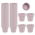 Fcacti 27 Pcs Small Mini Pink Clay Pots 2.1'' Terracotta Pot Clay Ceramic Pottery Planter Cactus Flower Pots Succulent Nursery Pots- Great for Window Boxes, Cactus, Plants, Crafts, Wedding Favors - color: Pink,white