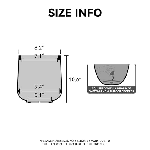 Kante Small Round Curved Black Concrete Planter 9.4" Dia, Outdoor - color: Black, size: 8.2" D