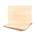 5 Pack Unfinished Basswood Sheet 12x16x3/16 Inch Thick Plywood Board Wooden Rectangle Panels for Lasercuting Burning DIY Crafts