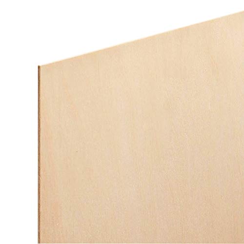 1.5mm 1/16" x 12" x 12" Aircraft Plywood Sheet (3pk) - AB/B Baltic Birch Material Perfect for Arts and Crafts, School Projects, Die-Cutting, and Wood Engraving - size: 1/16" x 12" x 12"