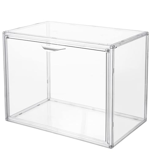 Attelite Acrylic Display Case for Collectible Large Clear Storage Box 1pack - size: L-1Pack