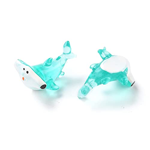 Stiesy 20 Pcs Miniature Shark Resin Figures Marine Animal Series Collectible Micro Landscape Decor for Dollhouse Accessories Fairy Garden & Adult Craft Projects - color: Hammerhead Shark -20pcs