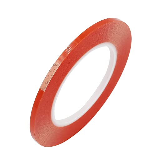 5mm x 25M (0.2" x 82ft) Clear Double Sided Strong Adhesive Tape Thin - size: 5mm