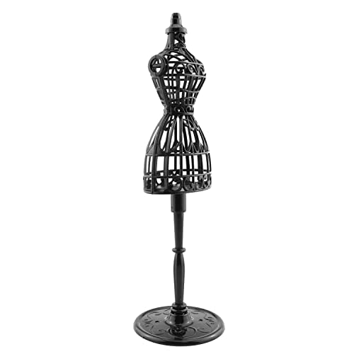 5pcs Doll Clothes Model Rack Black 220mm Hollow Art Model Frame Clothes Gown Display Mini Mannequin Model for Doll Toy Display - size: 220mm Black