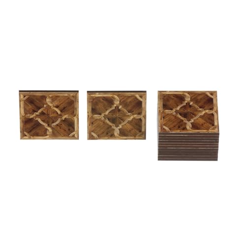 Miniature Parquet Flooring Tiles for Dollhouse Interiors, 1:12 or 1:6 Scale Flooring for Architectural Modeling and Diorama, REDUCIO! - color: Baroque Brown