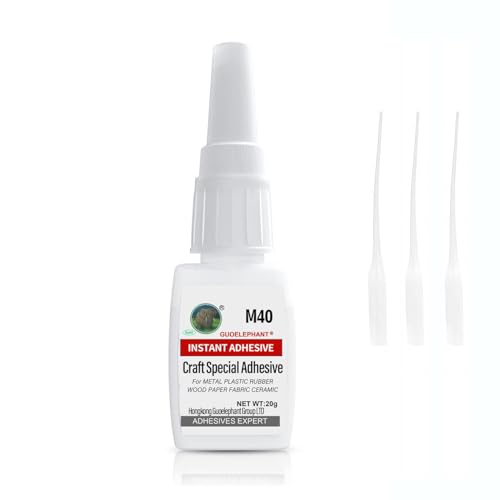 Super Glue for Craft, Instantly Strong Adhesive for Craft, Model, Miniatures, Lego, Scrapbooking, Card Making, Photo, Toy, Decor, Crystal - Clear, Waterproof, Heat-Resistant