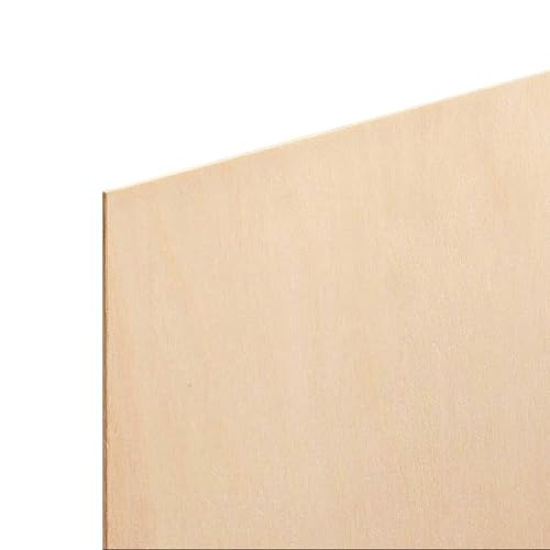 0.8mm 1/32" x 12" x 24" Aircraft Plywood Sheet (3pk) - AB/B Baltic Birch Material Perfect for Arts and Crafts, School Projects, Die-Cutting, and Wood Engraving - size: 1/32" x 12" x 24"