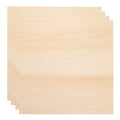 HARFINGTON 4pcs 2mm Basswood Plywood Sheet 8"x8"x3/32 Thin Plywood Board - size: 8"x8"x3/32"(2mm Thick)