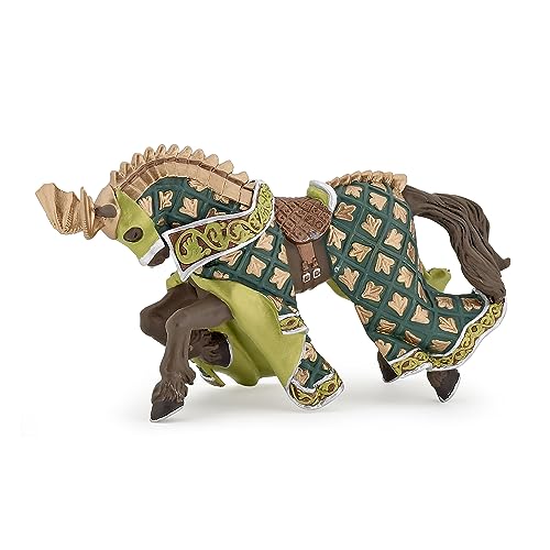 Papo Weapon Master Dragon Horse Toy, Green/Gold