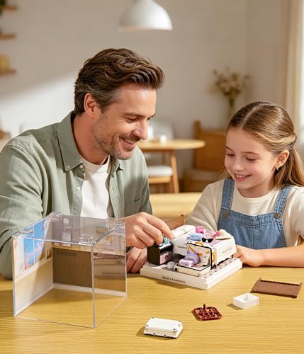 Cozy Hotel Room Super Miniature House Kit - DIY Plastic 3D Model Building Set for Teens, Build Your Own Warm Hotel Bedroom Scene with Travel Accessories, Creative Craft Gift for Girls Women - color: Book a Homestay, size: Small