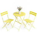 LIFERUN 3-Piece Folding Bistro Set Outdoor, Patio Table and Chairs Set of 2