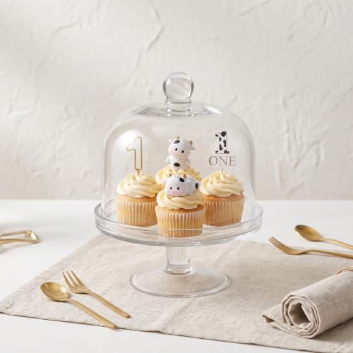 12 PCS Mini Cow Figurines Set, Cute Cow Figurine, Mini Resin Cows Fairy Garden Decor, Farm Animals Miniature Figurines Cow Cake Topper for Birthday Crafts DIY Ornaments