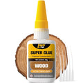 Wood Super Glue Liquid, Clear Instant CA Glue for Wood Furniture Heavy Duty - size: 1oz-thick