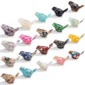 20pcs Crystal Figurines Glass Statue Resin Animal Statues Miniature Decorative Gravel Animal Collectible Figurines Table Home Shelf Decor Gifts for Animals Women Lovers(Bird) - style: Classic