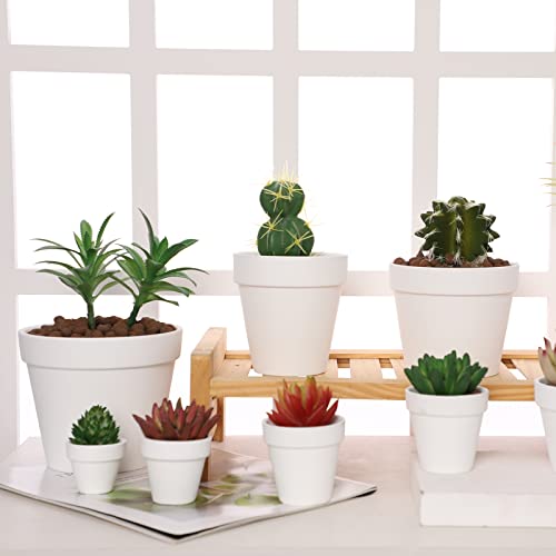 Yishang 1.9 Inch Tiny White Terracotta Pots Pack of 36-Small Mini White Clay Pots with Drainage Holes Flower Nursery Terra Cotta Planter for Tiny Cactus,Herb,Succulent Plants,Crafts - color: White