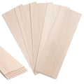 Balsa Wood Sheets 1/16" Thin, 12" x 4" Wooden Pieces Wood Planks for Crafts, 5 PCS Unfinished Wooden Boards Lumber for Crafting, Modeling, Hobbies, Laser, Glider - size: 12″x4″x1/16″ - 5PCS