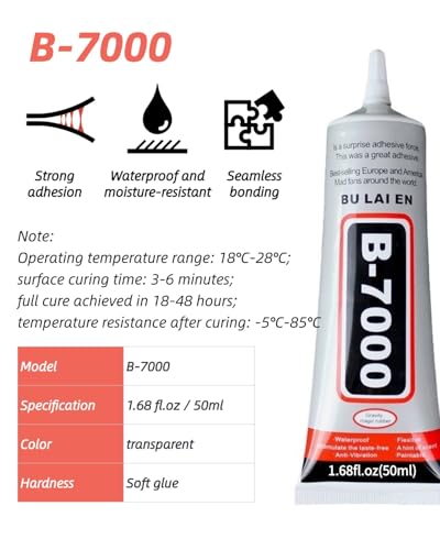 B7000 Strong Adhesive Glue, Waterproof & Flexible