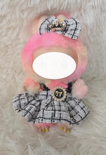 Clothes for LA BUBU 17cm Doll (NO Doll),Outfit for LABUBU,Clothes Set for LA BUBU Dress Up,Accessories for LA BUBU - color: Chaneel