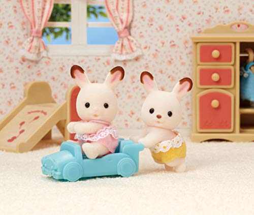 Calico Critters Hopscotch Rabbit Twins - Adorable Bunnies for Endless Imaginative Play. Bring Home the Double the Fun with These Charming Twins! - style: Hopscotch Rabbit Twins