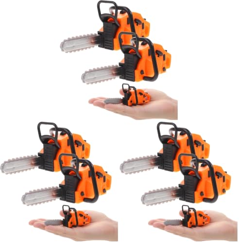 6 Pack Miniature Dollhouse Chainsaw Figurines, Fairy Garden Decor - size: 3.30X1.38X1.30in (Pack of 3)