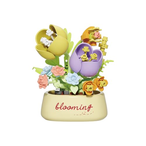 Garden Peony Mini Flower Potted Bonsai Building Toy - style: Garden Peony