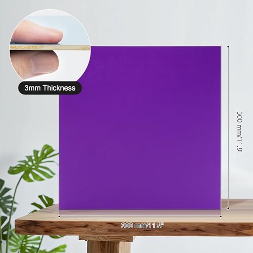 7 Pack Colored Plywood Sheets, 12 x 12 x 1/8 Inch, Rolling Paint Process with Bright Colors, 3mm Plywood for Laser Cutting, Wood Burning and DIY Wood Crafts - 7 Colors - color: Rainbow 7-Pack, size: 1/8" x 12" x 12"