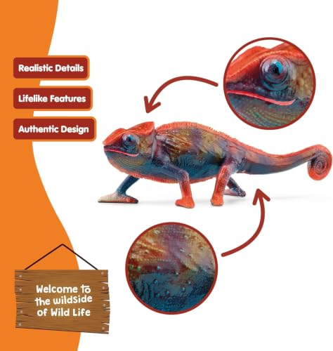 Schleich Wild Life - Chameleon Toy Figurine - Kids Ages 3+ | 14858 - style: Chameleon