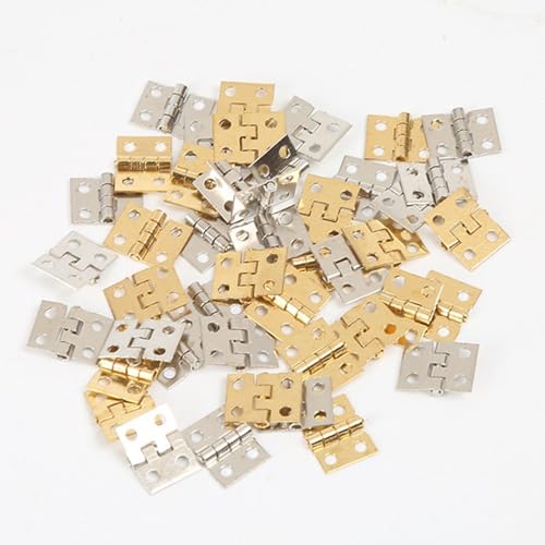20PCS RC Car Mini Door Folding Hinge with Screws for RC Car Truck DIY Model Toy Hinge Parts (Mix Color) - color: Mix Color