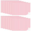 Flutesan 12 Pcs Miniature Dollhouse Wallpaper, Pink Stripes - style: Pink Stripes