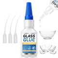 Glass Glue Clear, 30g Super Glue for Glass, Acrylic, Mirror, Jewelry, Crafts & Rhinestones Adhesive, Fast-Curing & Weatherproof