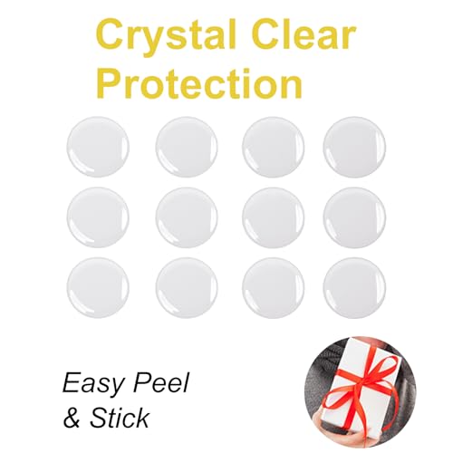 Epoxy Resin Dome Stickers – Clear or Glitter Self-Adhesive Dots for DIY Crafts, Bottle Caps, Hair Bows, Scrapbooks, Jewelry & Pendants 1 Inch Clear 100PCS - color: Clear, size: 1 Inch