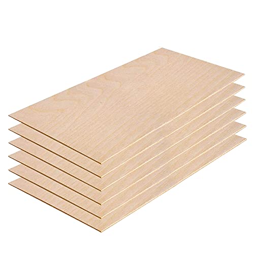 3MM 1/8" x 12" x 24" Baltic Birch Plywood – B/BB Grade (6pk) Perfect for Arts and Crafts, School Projects and DIY Projects, Drawing, Painting, Wood Engraving, Wood Burning and Laser Projects - color: Pack of 6, size: 1/8" x 12" x 24"