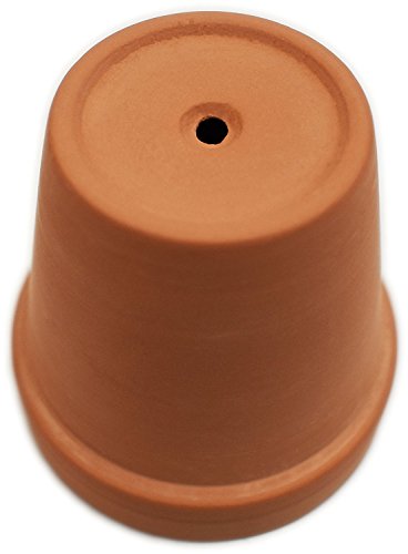 Black Duck Brand Set of 16 Terra Cot Pot Planter 2-1/2" x 2-1/2" Lawn & Garden Mini Flower Pots - 2.5" x 2.5" Terra Cotta (16)