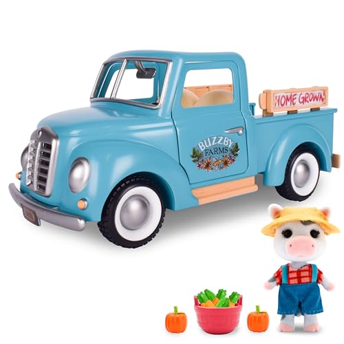 Honey Bee Acres Buzzby Farm Truck - Mini Doll Figure, 10 Pieces - Ages 3+ - style: Farm Truck