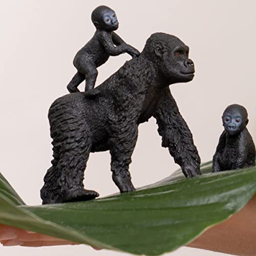 Schleich Wild Life - 3Pc Gorilla Family Playset - Kids Ages 3+ | 42601