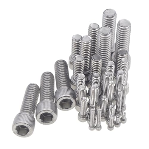 #2-56 to 5/16"-18 UNC 304 SS Knurled Hex Socket Head Cap Screws Kit