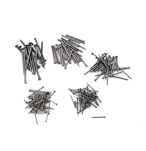 cSeao Nails Hardware Assortment Kit, 620 Pieces - Small, Finishing, Wall Nails for Hanging Pictures & More - size: Nails Assortment without Hammer