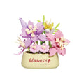 Crown Lily Mini Flower Potted Bonsai Building Toy - style: Crown Lily