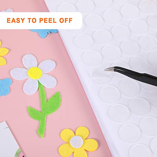 Zonon 1000 Pcs Double Sided Adhesive Dots Clear Glue Point Tape Stickers Balloon Glue Round Mini No Traces Adhesive Sticker Dot Sticker for Classroom Decor Craft DIY Office (0.79 Inch/ 20 mm) - size: 0.79 Inch/ 20 mm