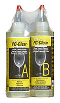 PC Products PC-Clear Epoxy Adhesive Liquid, 16oz in Two Bottles, Clear 70161, (Pack of 6) - size: 16 oz Two Bottles, 6-Pack