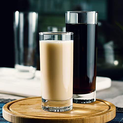 LUXU Highball Glasses,6pc Drinking Glasses,8 oz Tall Glass Sets - style: 7 OZ