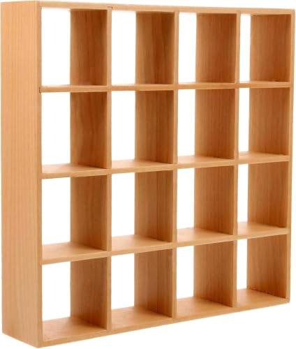 Toddmomy Mini House Furniture Wooden Storage Rack 1/12 Scale Dollhouse Shelf for Miniatures Mini House Accessory for Display Micro Scene Decor and Dollhouse Room Styling