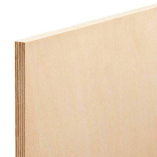 1/2" x 12 x 12 Baltic Birch Plywood – B/BB Grade (Package of 3) Perfect for Arts and Crafts, School Projects and DIY Projects, Drawing, Painting, Wood Engraving, Wood Burning and Laser Projects - size: 1/2" x 12" x 12"
